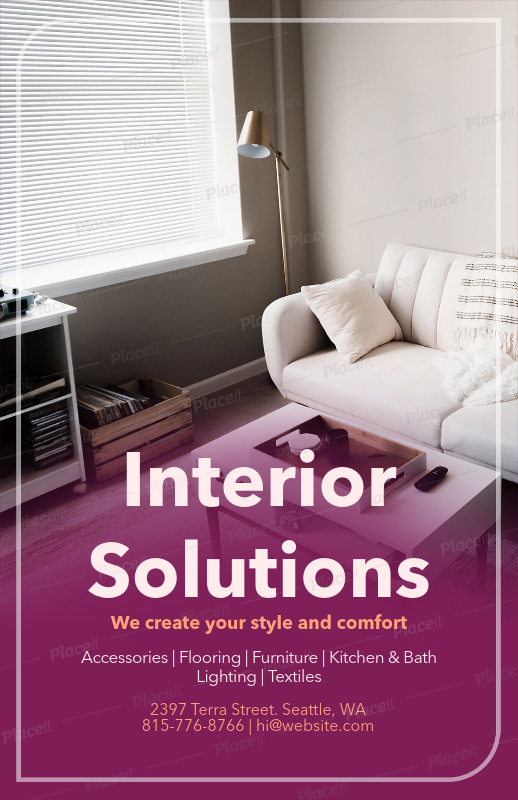 placeit flyer maker for interior design flyers flyer interior design