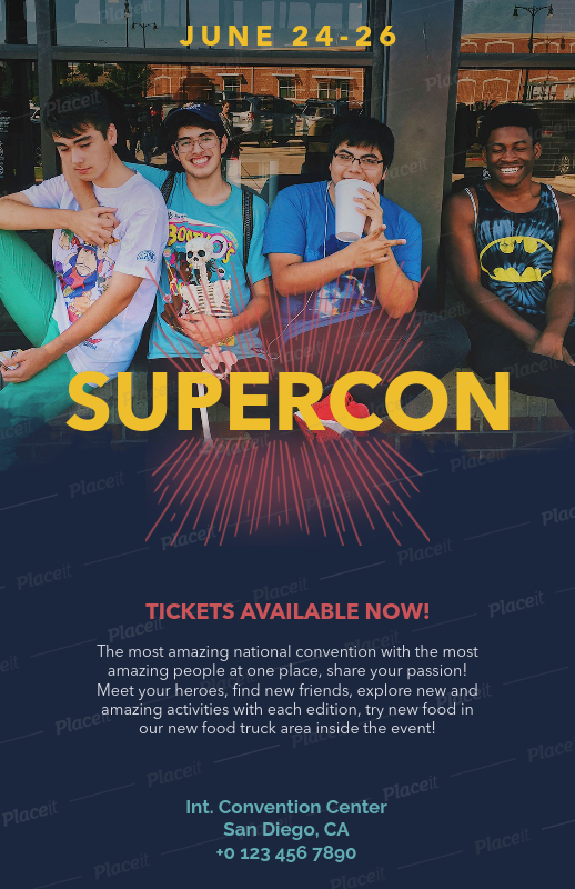 placeit event flyer maker for conventions event flyer generator