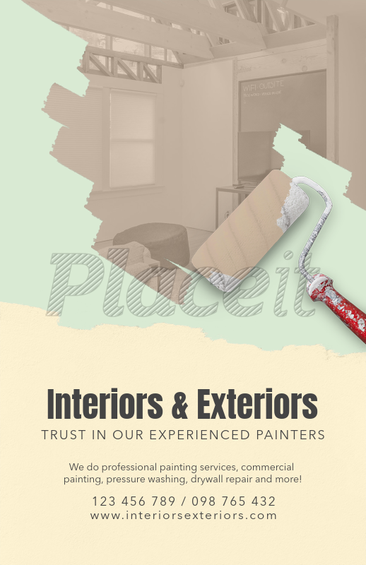 placeit experienced painters flyer design maker flyer design freeware