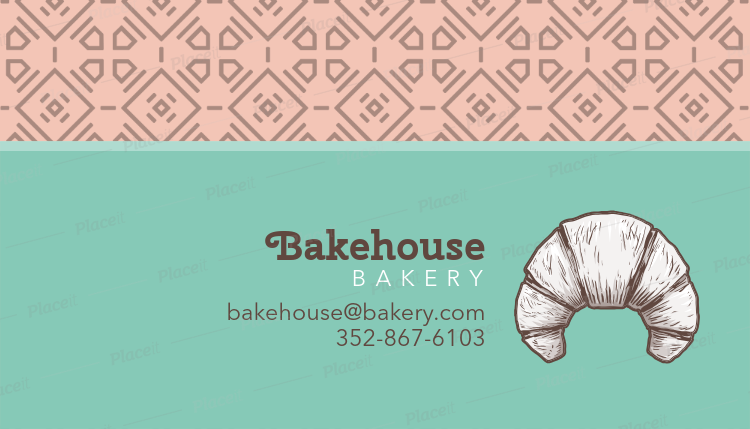 placeit croissant bakery business card template bakery business card