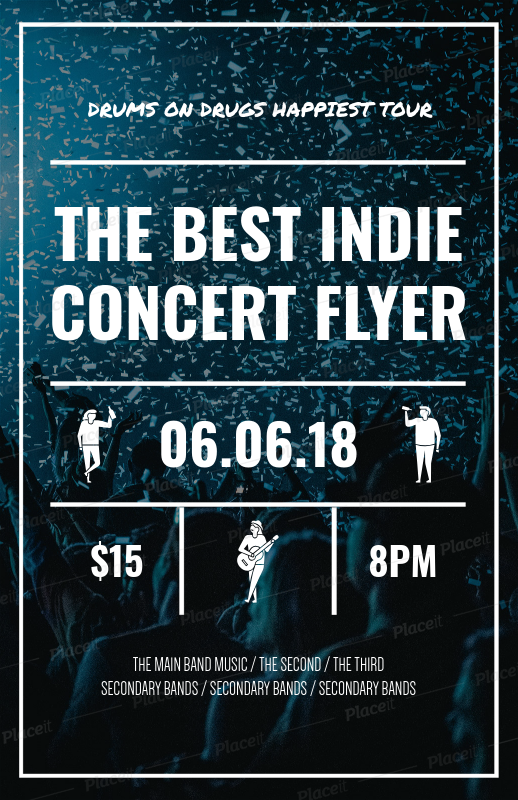 placeit online flyer maker for concert flyers online flyer generator