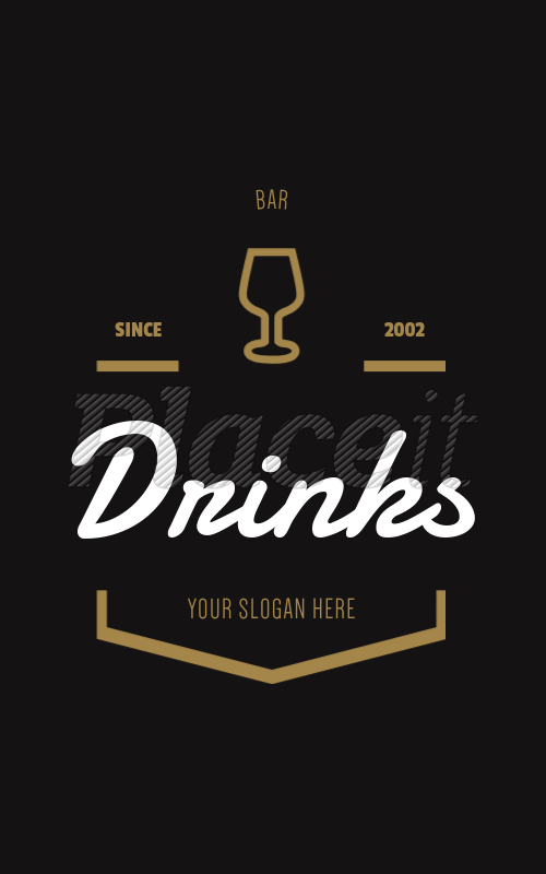 placeit classy logo template for bars bars template