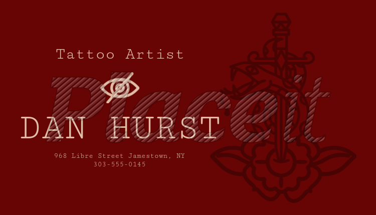 placeit custom business card template for top tattoo artists