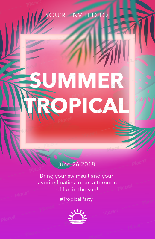 placeit flyer maker to design a pool party flyer online fliers