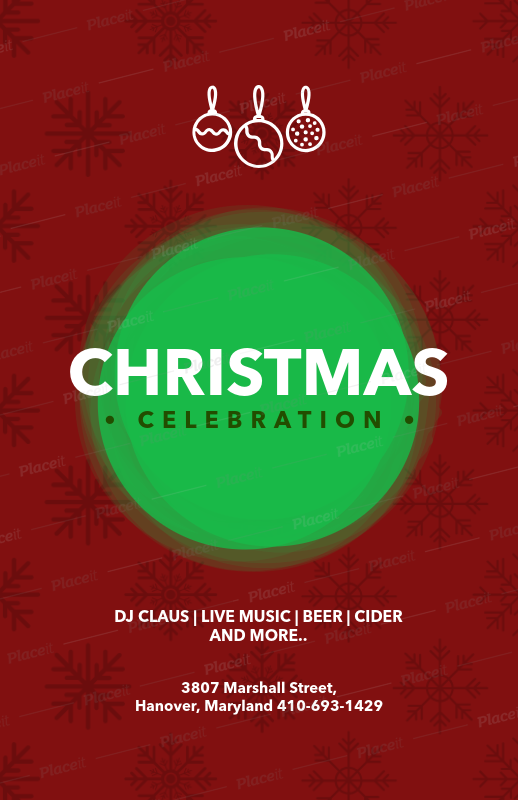 placeit christmas flyer maker for a festive christmas celebration fler maker