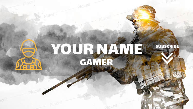 placeit youtube banner template for awesome gamer channel awesome youtube banners