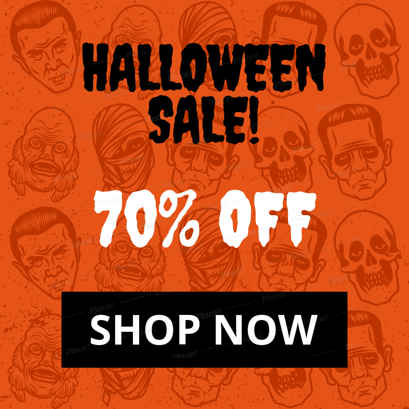 Placeit Cool Halloween Giveaway Banner Design Generator
